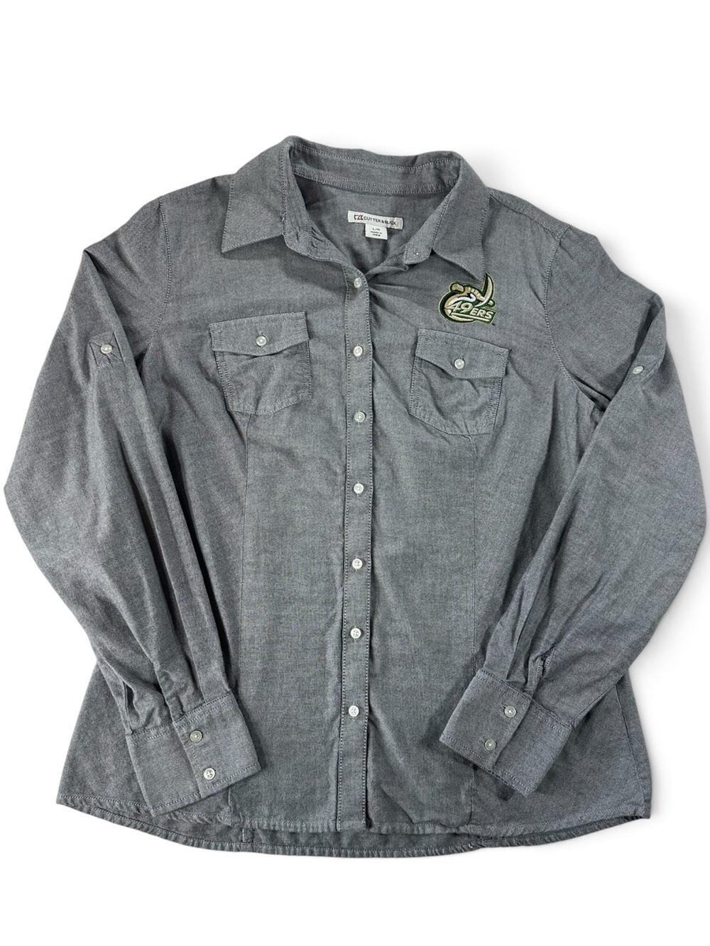 Cutter And Buck Women’s L Button-Down 49ers Long Sleeve Shirt with Chest Pockets